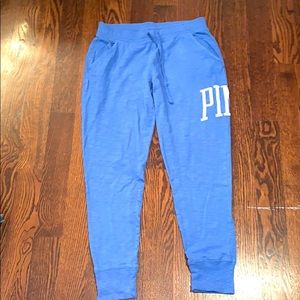 blue sweat pants from pink